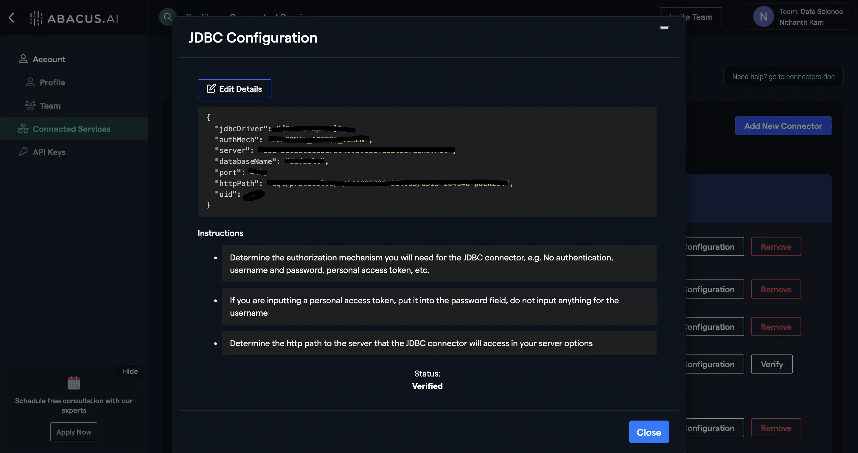 Verify Databricks JDBC Connector