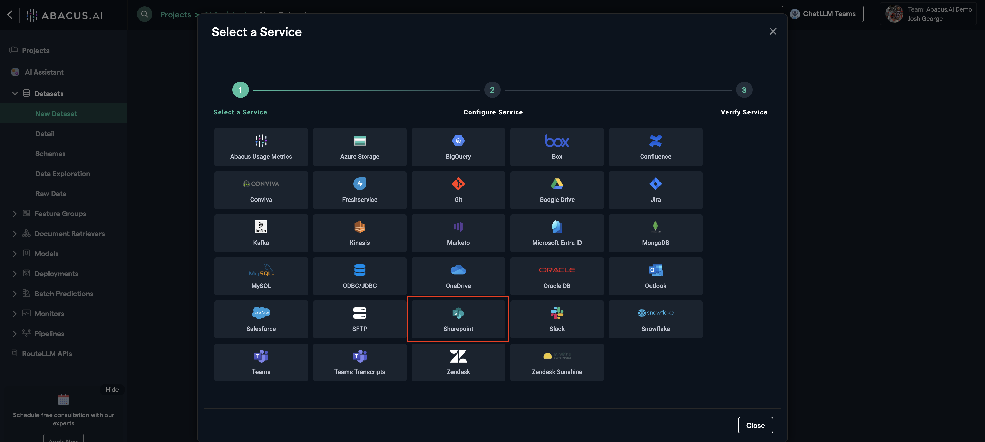 ChatLLM application connector list