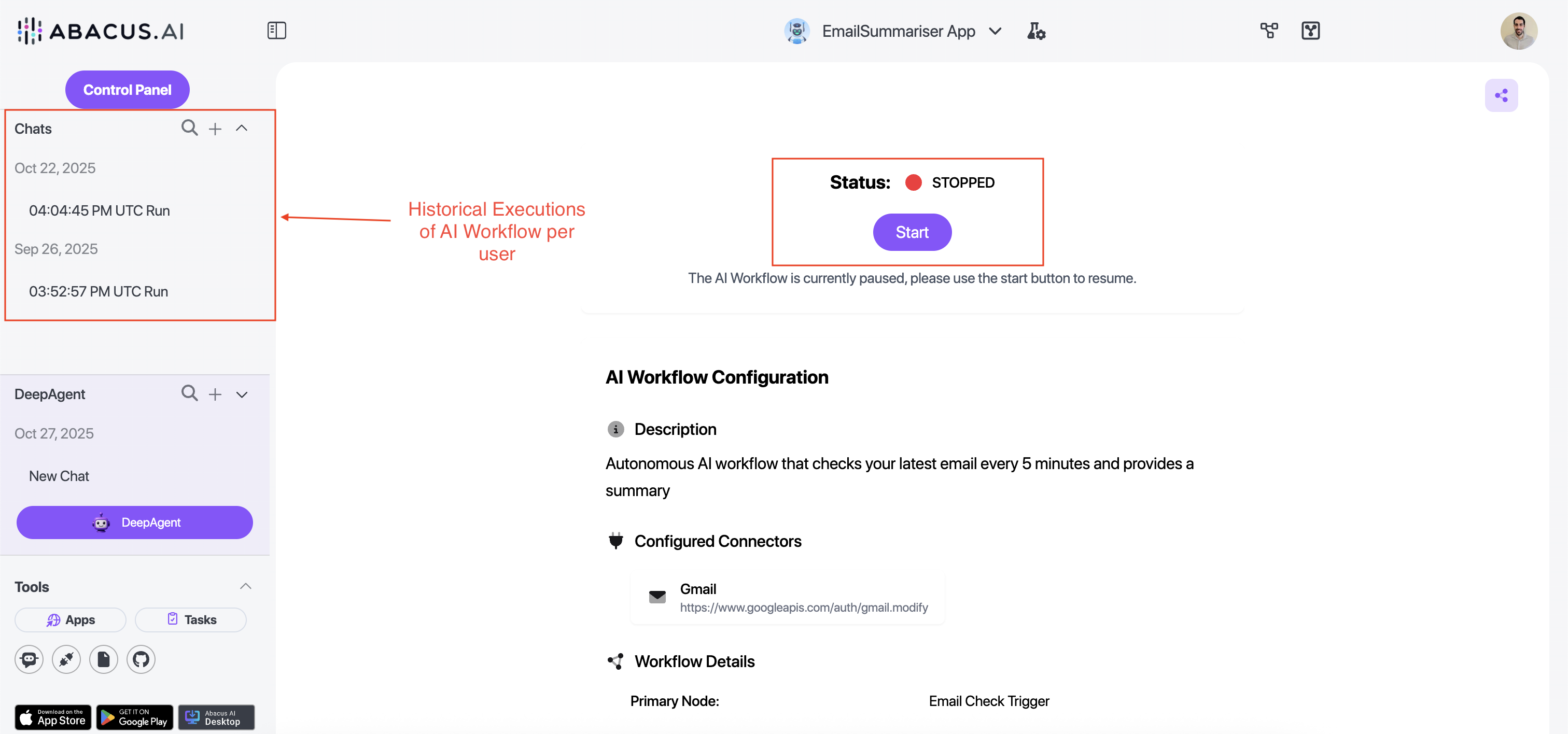 Autonomous Workflow Screen 2