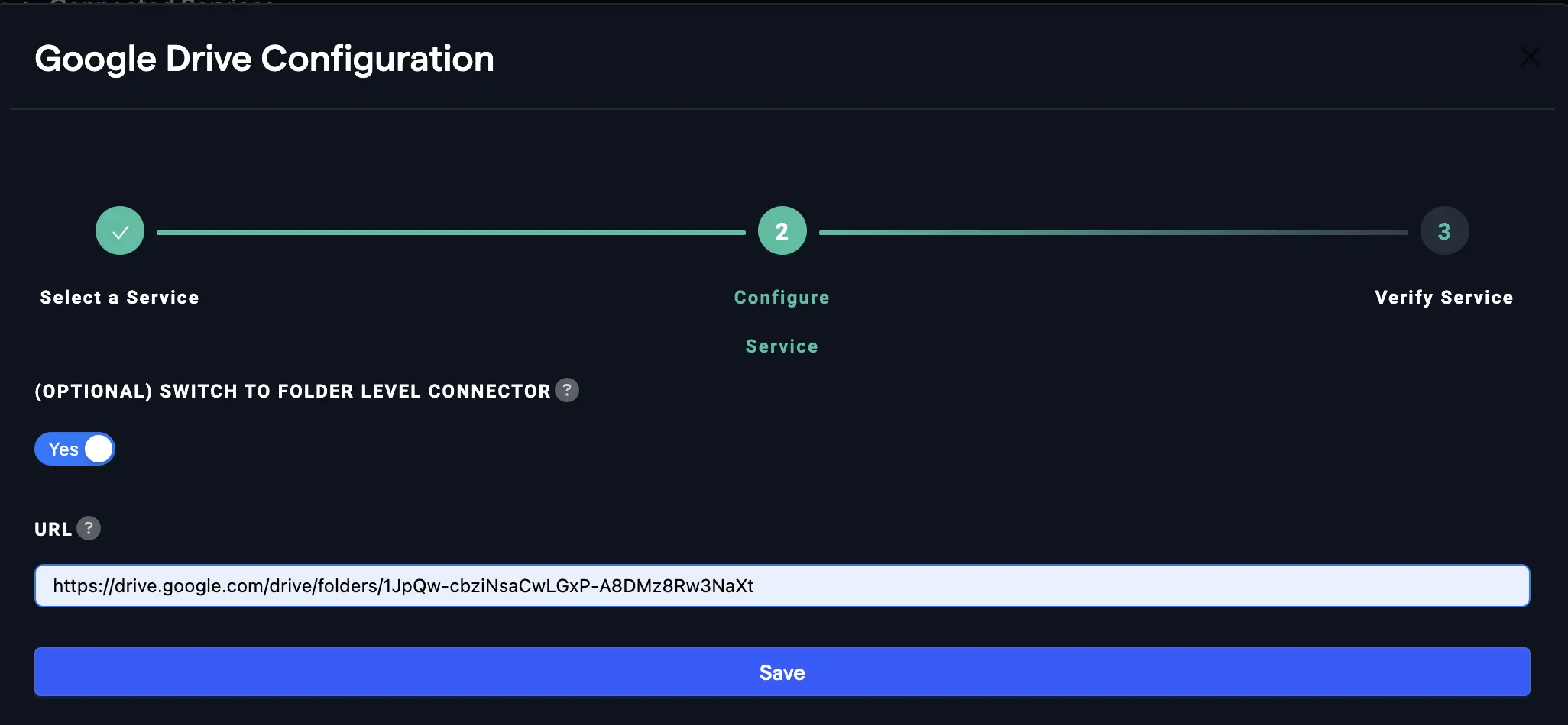 Google Drive Connector Input