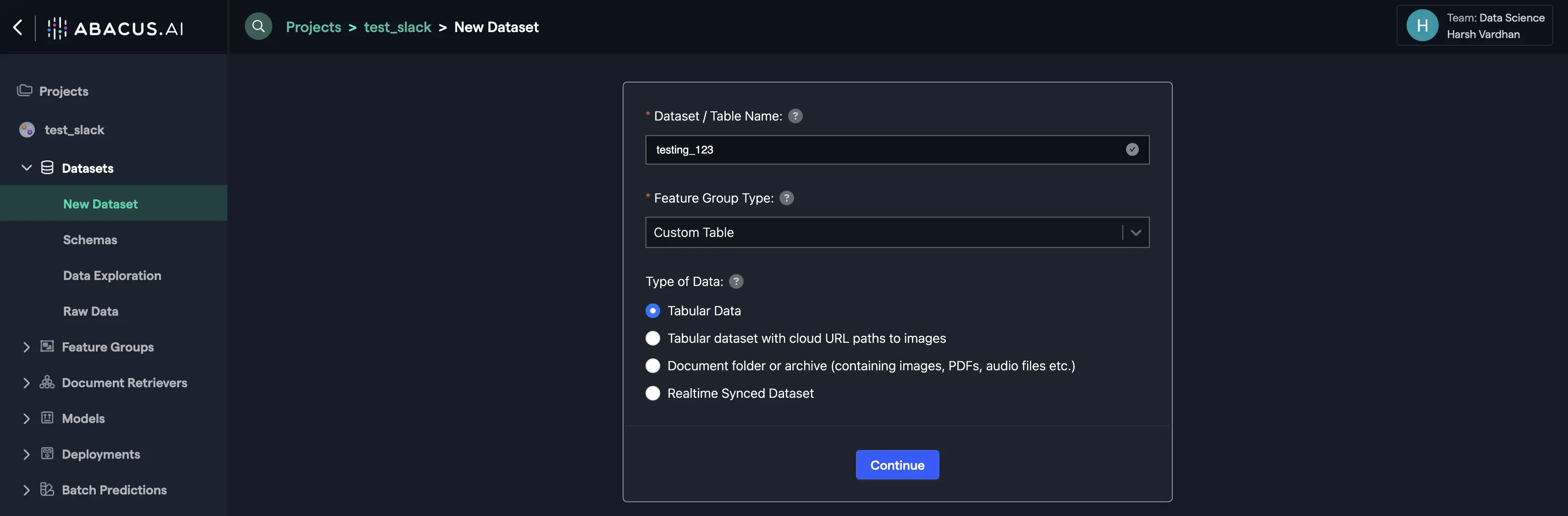 Tabular_data selection