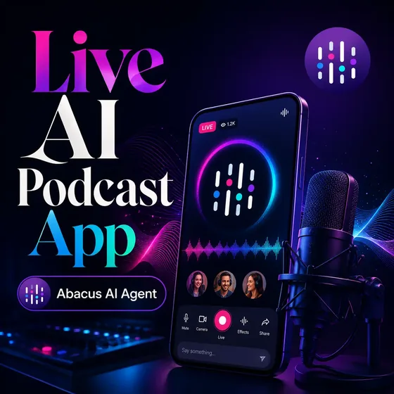 Live AI Podcast App