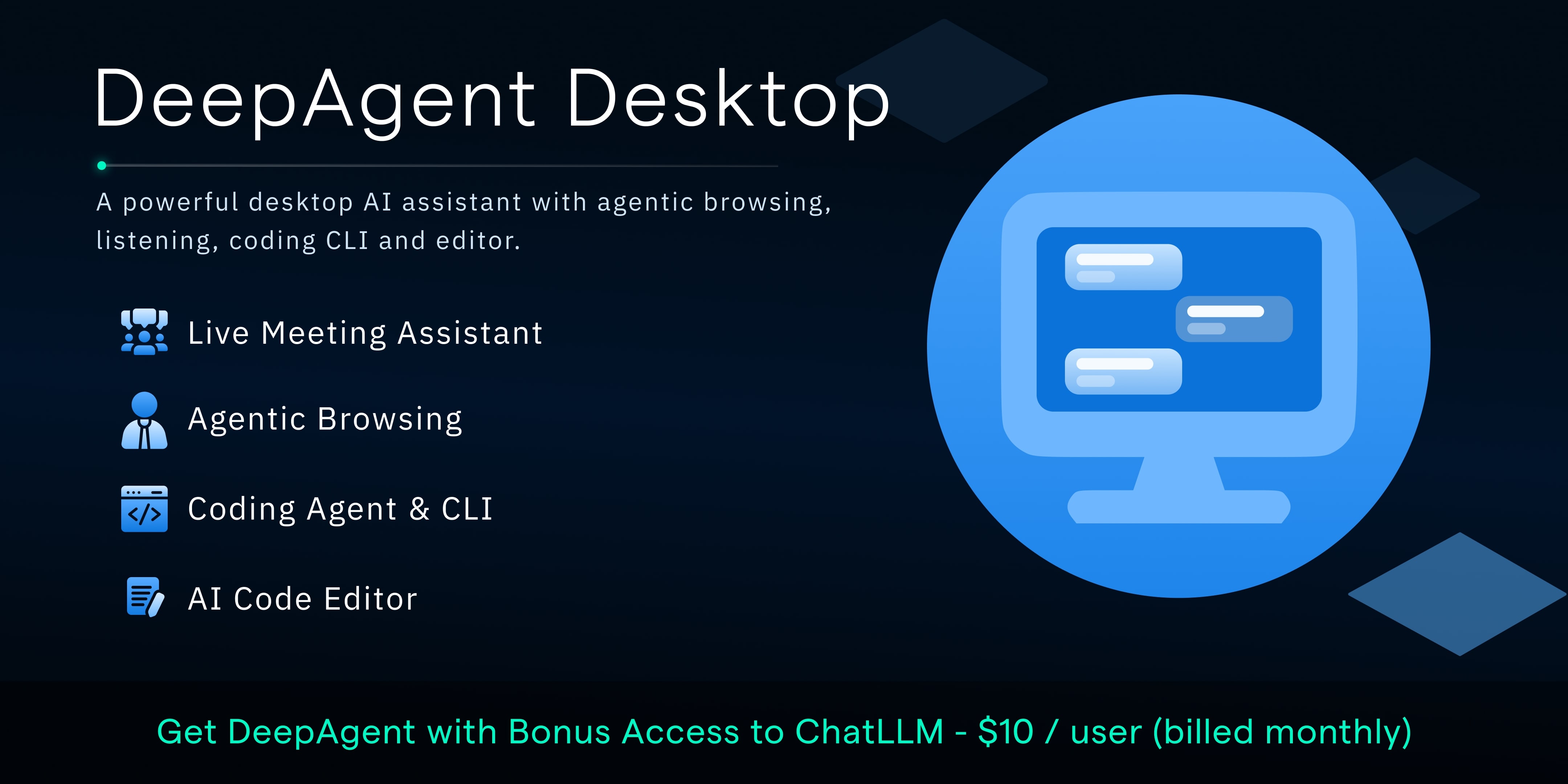 Abacus AI Desktop | Your desktop, with an agent in it. | Abacus.AI