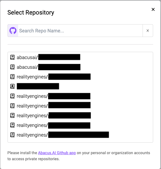 Select Repository