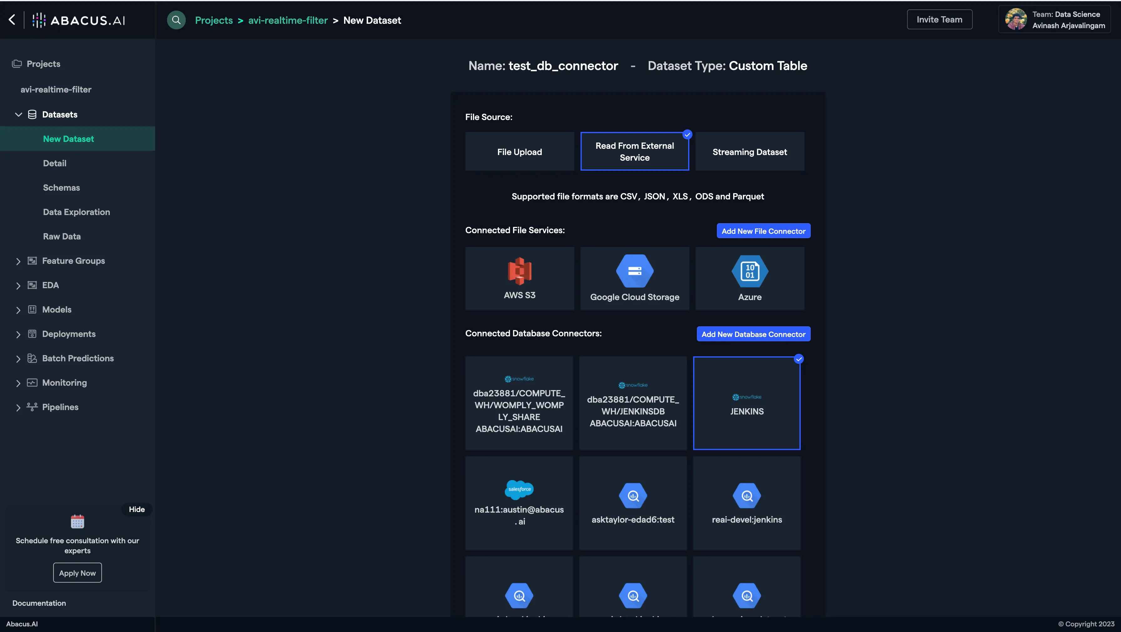 DataFromDBConnectors